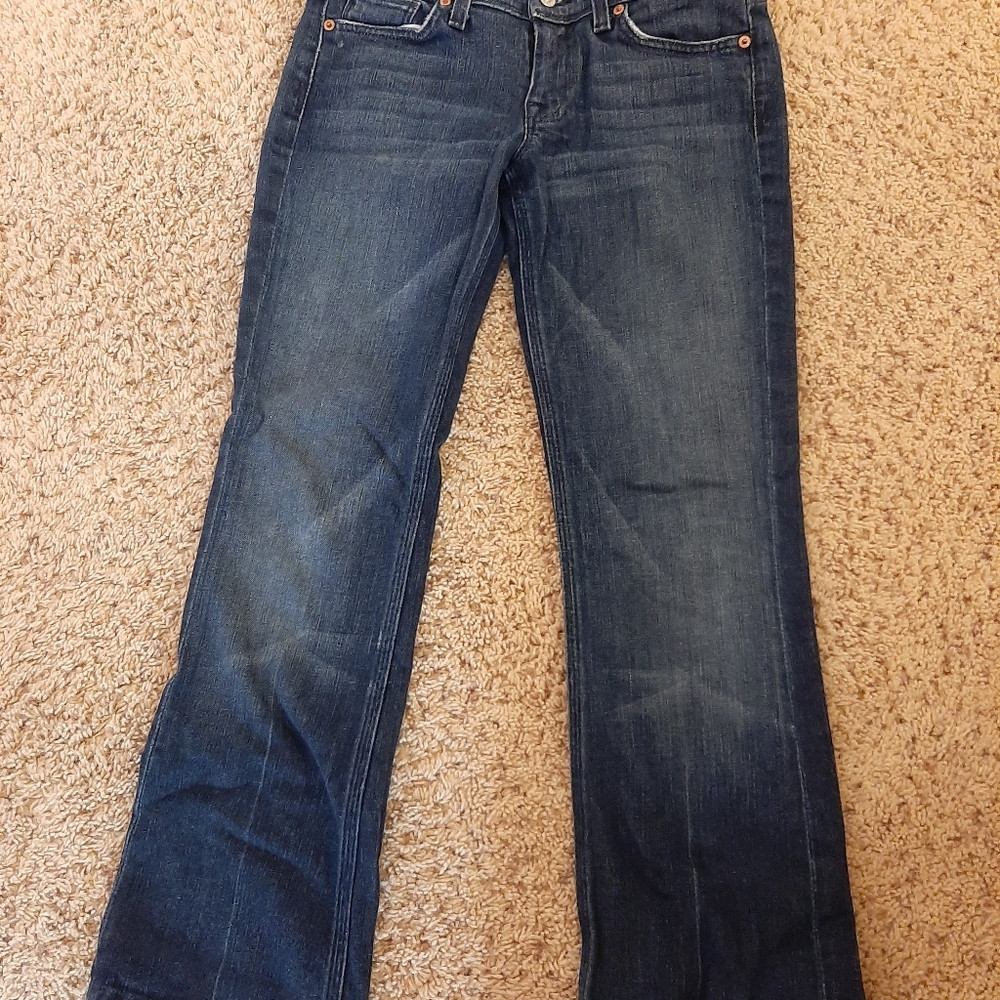 7 for all mankind low-rise jeans